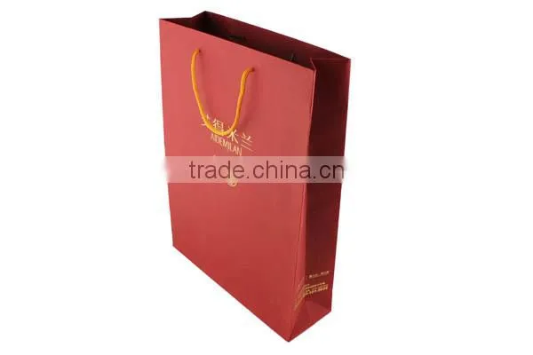 Custom Fashionable Paper Shopping Bag/ Paper Shopping Bag With Ribbon/ Paper Shopping Bag With Ribbon Handle Wholesale photo-3