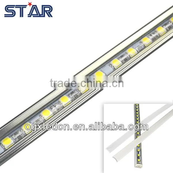 Aluminum LED Leisten Strip DC12V 14.4W/M Transparent Cover White photo-3