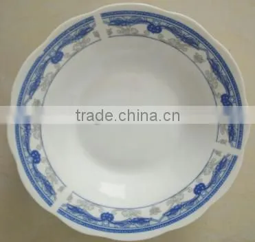 Ceramic Silver Rim Cheap White Deep Plate Dinner Set ,certificates Cheap Ceramic Plate Dishes photo-4