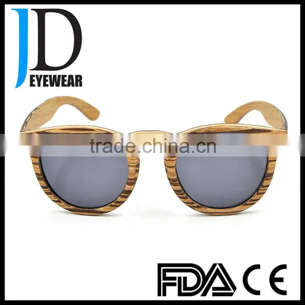 High Quality Cheap Price Natural Zebra Wood Brand Sunglasses