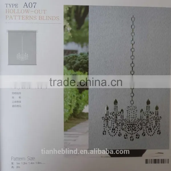 Unique Hollowout Roller Blilnds, Sun Shade Hollowout Blinds photo-3