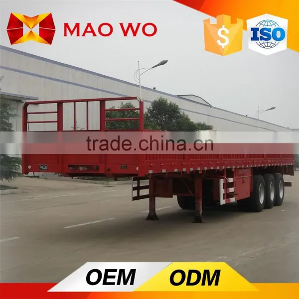 China Manufacturer 3 Axles Cargo Carrier Side Wall Semi Trailer Cheap Price for Sale photo-6