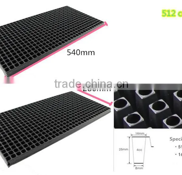 Reusable 512 Cell Plug Trays in Black Plastic photo-6