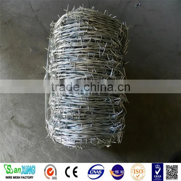 Hot Dipped Galvanized Barbed Wire 1.4mmx1.6mmx5'' for Fencing photo-3