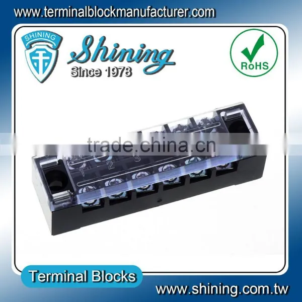 TB-3506 Panel Mounted M4 Screw 35A 6 Pin Barrier Cable Connector photo-2
