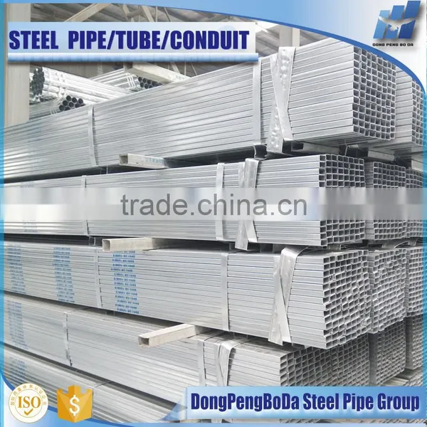 100*150mm Hot Dipped Square Galvanized Hollow Sections gi Pipes photo-2