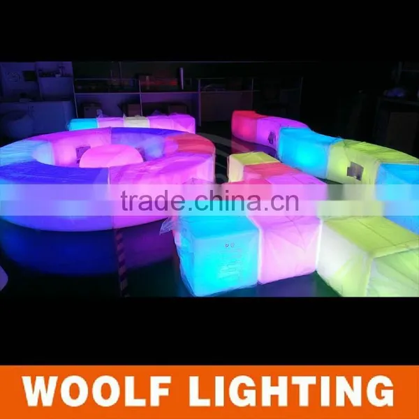 NEW Design LED Curved Benches LED Bar Chair Modern Bar Furniture photo-4