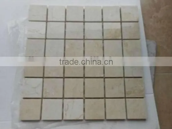 Hot Quality Marfil Cream Marble Mosaic Tiles photo-2