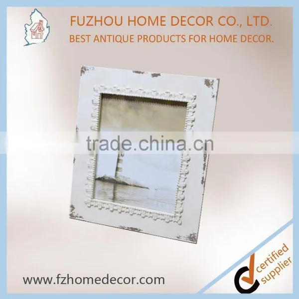 Custom Size Shabby Chic White Wood Painting Photo Frame With Good Quality photo-5