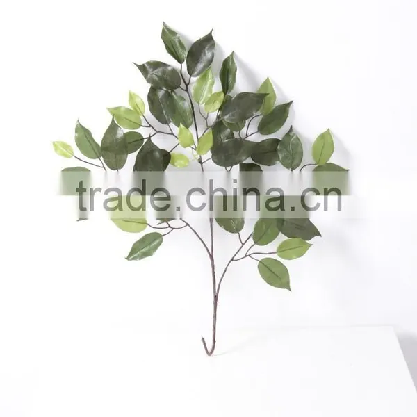 SJ070913 Banyan Ficus Tree Branches and Leaves Wholsale Silk Tree Leaf photo-4