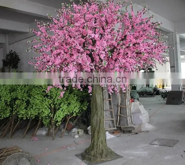 Flowers Plant Type Fiberglass Material Artificial Cherry Blossom Trees photo-2