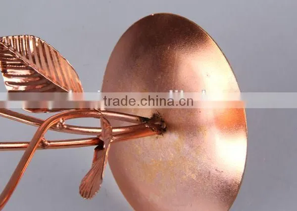 Home Decoration Candlestick/Flower Design Metal Candle Holder photo-3