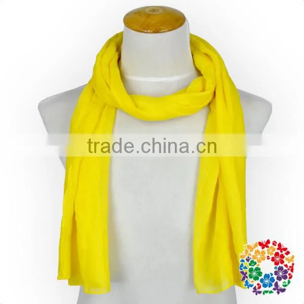 Many Colors Fashion Solid Polyester Long Scarf Women Shawl Scarf photo-5