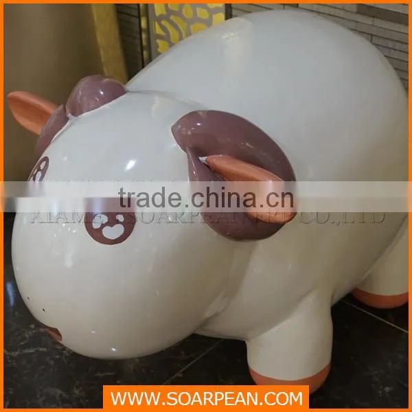 Commercila Mall Decoration Fiberglass Animal Sheep Sculpture photo-2