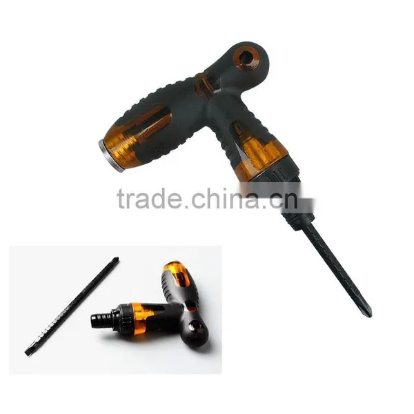 Double-head Extension T Type Mini Ratchet Screwdriver Ratcheting Magnetic