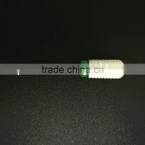 Polishing Drill Barrel Ball Total Length 40MM Course Type Head Blade Diameter 13MM White Ceramic Burr for Nail photo-4