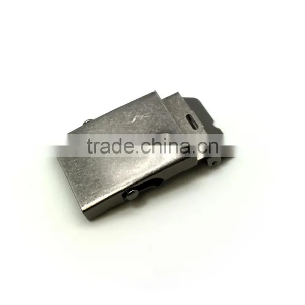 Hot Sale 1-1/2" Metal Stamping Steel Military Buckle for Belt Garment, Antique Nickel Plate With Tip photo-2