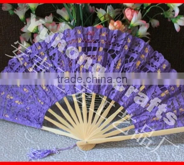 Wholesale Lace Wedding Bamboo Fan photo-3