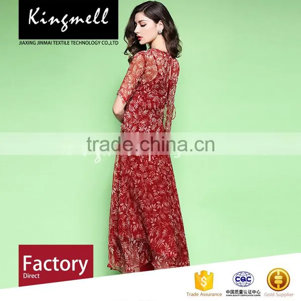 Custom Home Textile Digital Printed Silk Chiffon Fabric photo-2