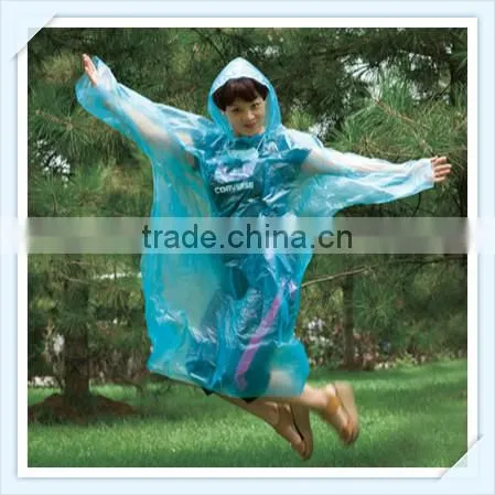 Blue Cheap PE Raincoat Prices photo-5
