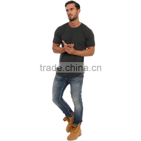 Boucle Curve Hem T-Shirt, Skinny Fit t Shirt photo-5