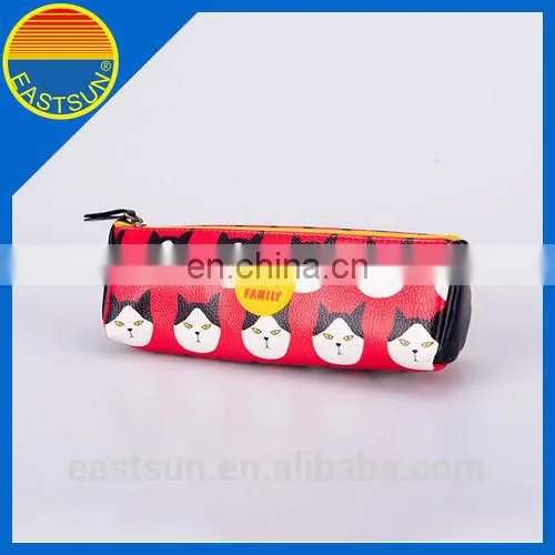 Cute Cartoon Print PU Pencil Bag Long Style Pen Bag photo-3