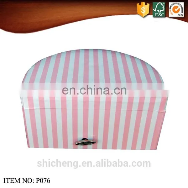 China Factory Semicircle Paper Jewellery Musical Boxes for Wholesale photo-3