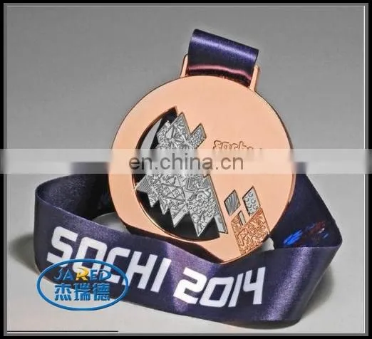 2015 Free Sample Plated Custom Metal Medal/ Award Medal/ Gold Medal photo-6