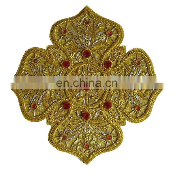 Church Cross Bullion Wire Badges