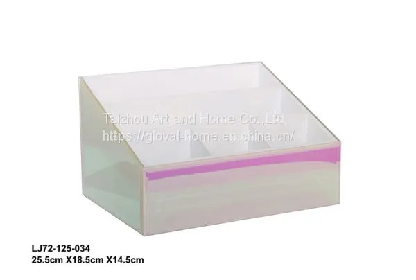 Pink Heart Packaging Girl Jewelry Clear Glass Ring Box