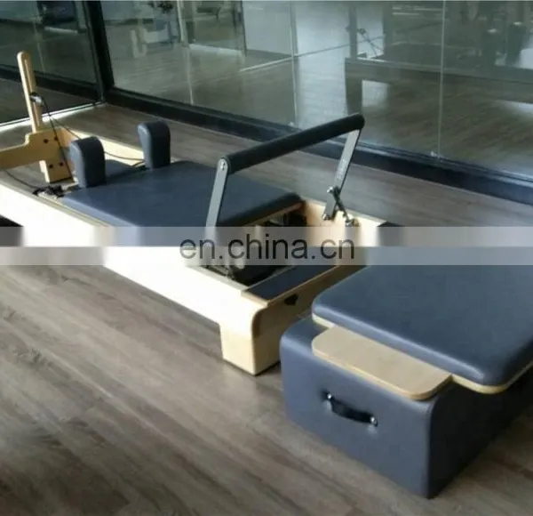 White Maple Wood Reformer Pilates With Tower Used in Pilates Machine Reformer SRP04 photo-3