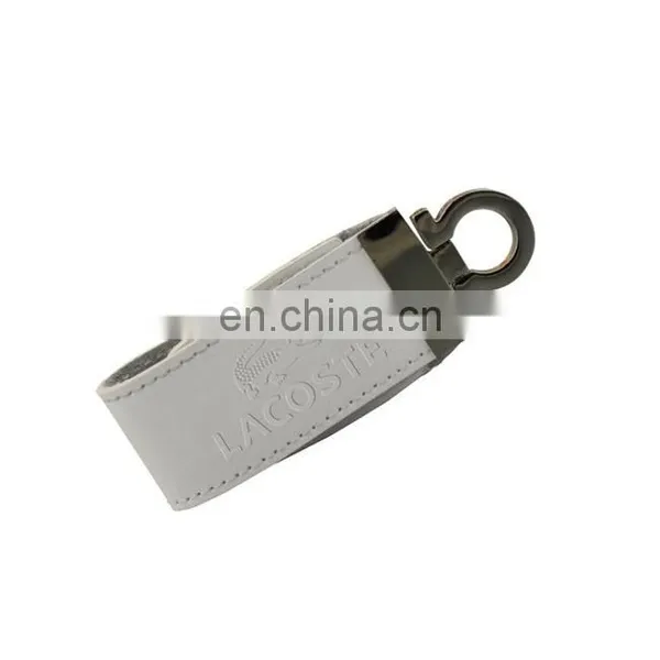 Marketing Gift Items Leather USB Key 8GB 16GB 32GB Memory Flip Leather USB Stick photo-2