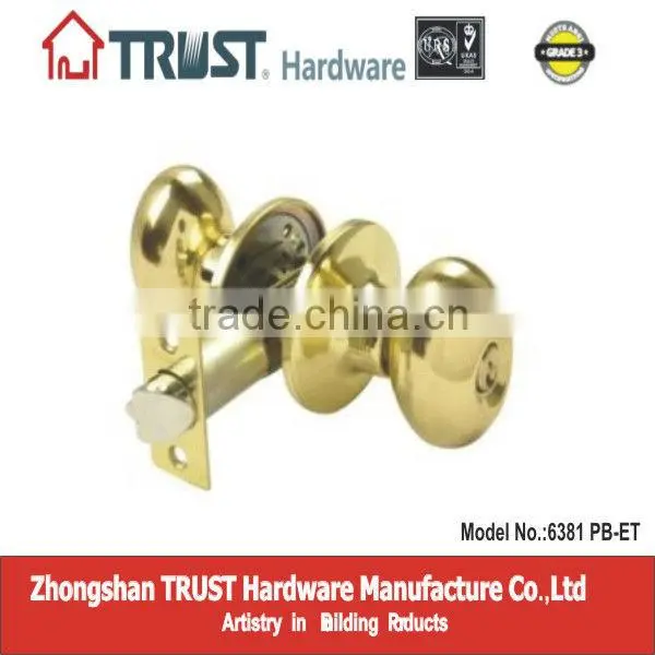 TRUST ANSI Grade 3 High Quality Tubular Knob Lock Series photo-3