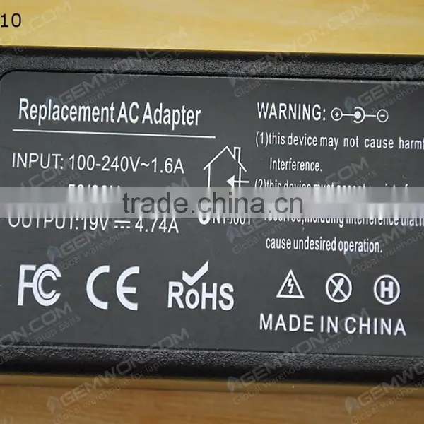 High Copy Laptop AC Power Adapter for Acer 19V 4.74A 90W photo-4