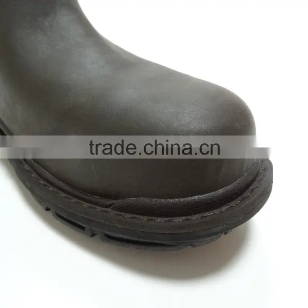 Best Quality Brown Color Pull-up Rubber Sole Safety Rigger Boots photo-6