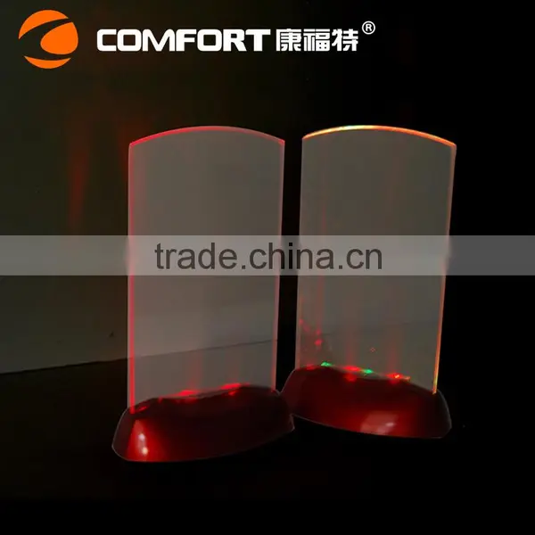 Illuminated Menu Holder Light up Table Tent photo-5