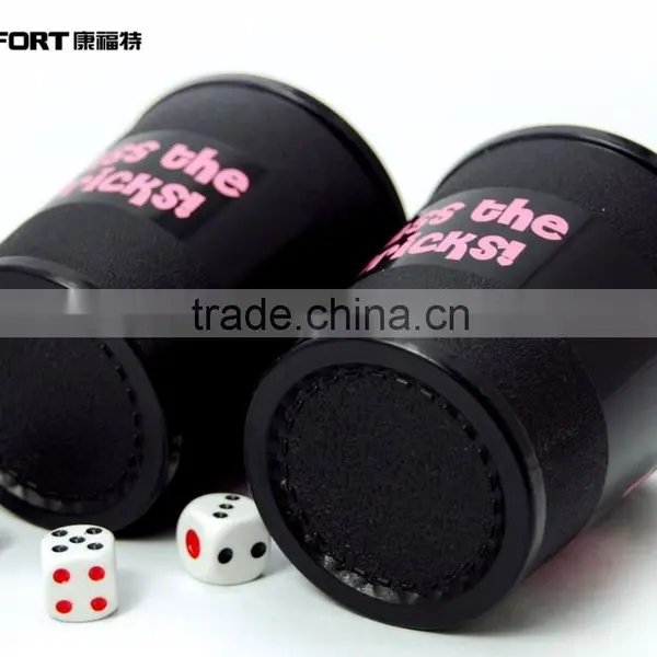 New Promotion Plastic pp Classical Leather Dice Cup photo-3