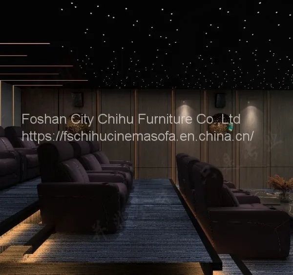CHIHU Theater Furniture Luxury Low Seat Comfortable Home Plush Theater Chairs Recliner Chair Sofa Recliner Sofa Chair photo-2