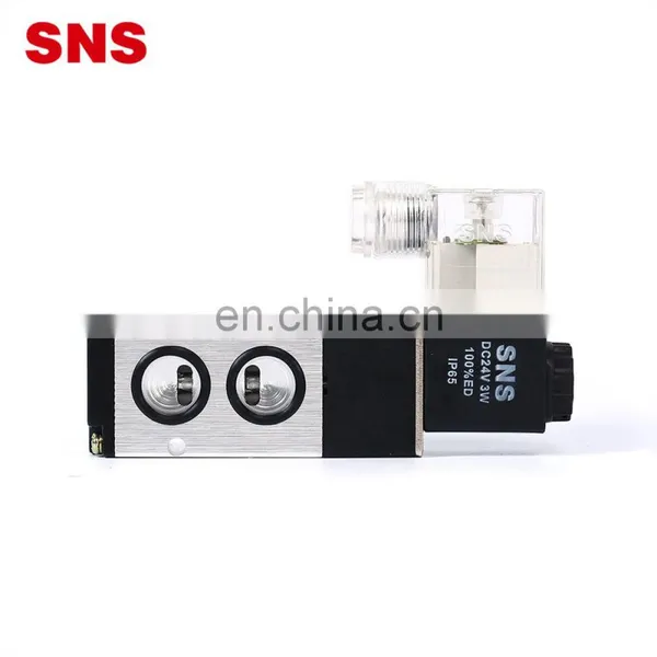 SNS 4M420-15 Series Single and Double Head Electric Coil DC Pneumatic Aluminum Alloy Solenoid Valve photo-5
