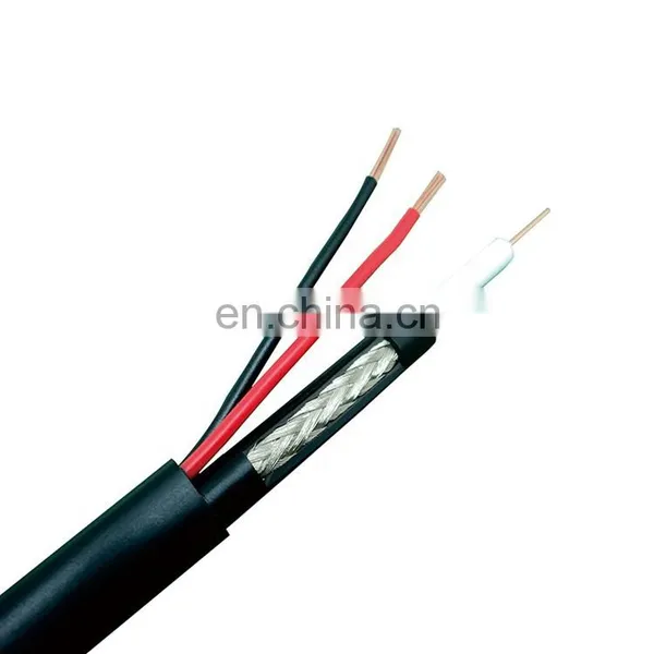 305m RG59 Power CCTV Communication RG59+2 Siamese Coaxial Cable 3 in 1 Camera Manufacture Cable Coaxial Rg59 photo-5