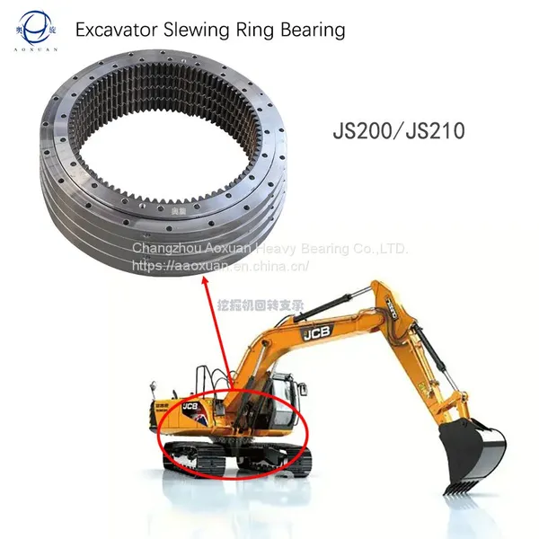 Slewing Bearing And Single Row Ball Slewing Bearing Ring For JCB Excavator