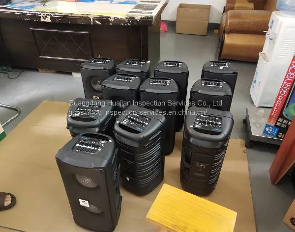 Bluetooth speaker inspection services and quality control of Guangdong Huajian Inspection Co., Ltd