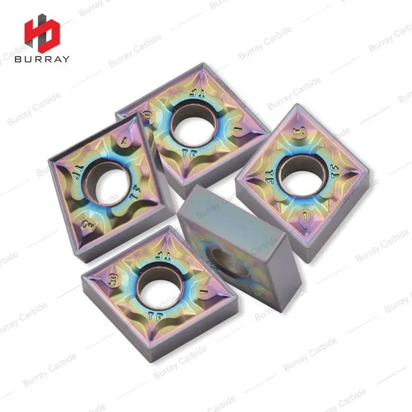 CNMG120404-TF Rhombic Inserts Positive Rake Angle Varies Along the Edge to Negative Prevent Chipping photo-3