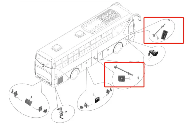 Good Price Bus Parts Accessories Coaster Bus Parts HJDL-609 Silver Key Door Lock for Sale photo-4