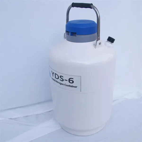 Ultra Low Evaporation Liquid Nitrogen Container of Storage Animal Semen 6L