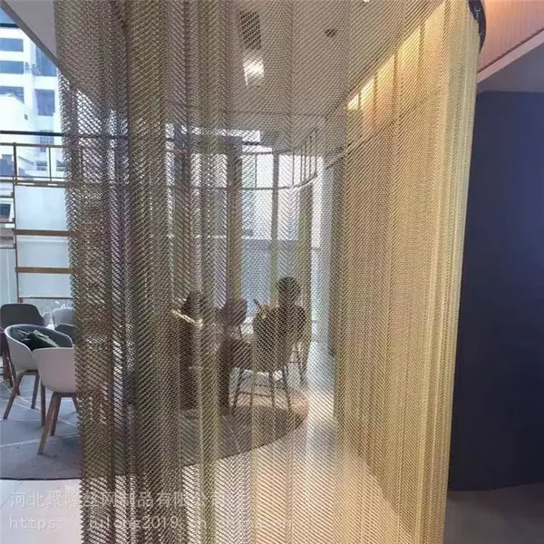 Stainless Stretch Decorative Expanded Spiral Woven Screen Architectural Decorative Spiral Mesh photo-2
