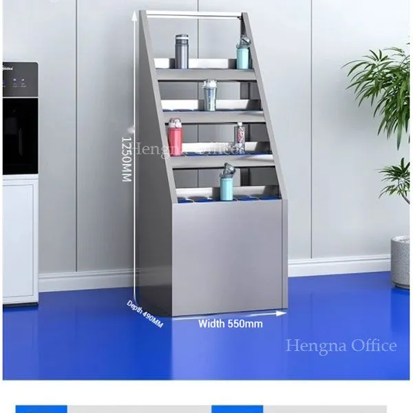 Multi-Tier Water Bottle Organizer | Custom Layer Design & Floor Standing | Public Area - Custom Factory photo-5