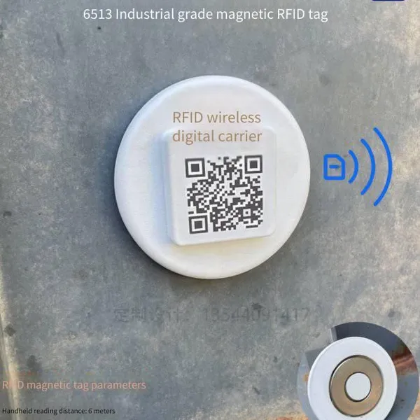 Rfid Magnetic Electronic Tags, Strong Magnetic Adsorption, Reusable, Uhf, Long-distance Identification