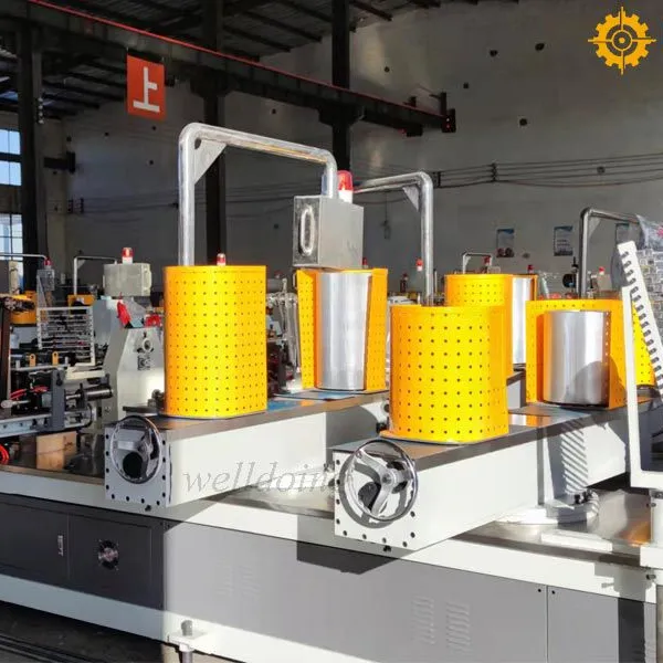 Automatic 4 heads spiral paper core making machine