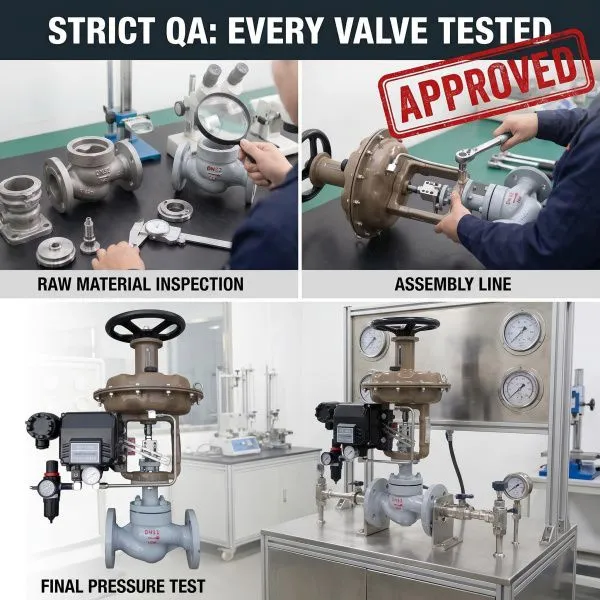 JIS Compliant Air Flow Control Valve With Positioner for Automated Production Lines photo-2